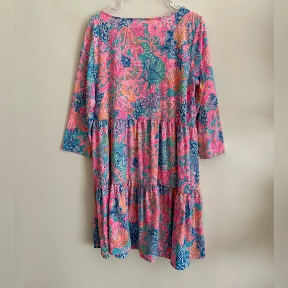 Lilly Pulitzer Geanna Swing Dress Multi Splendor in the Sand - Picture 3 of 6
